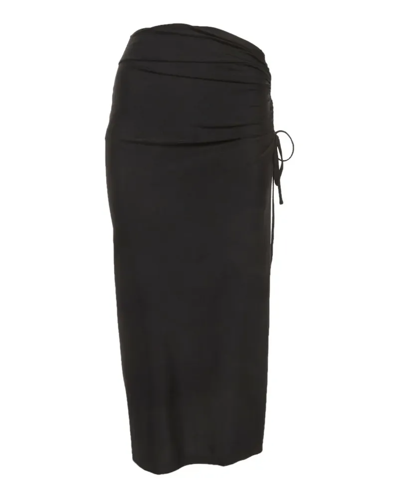 Sandro ruched-detail midi skirt - Schwarz Schwarz
