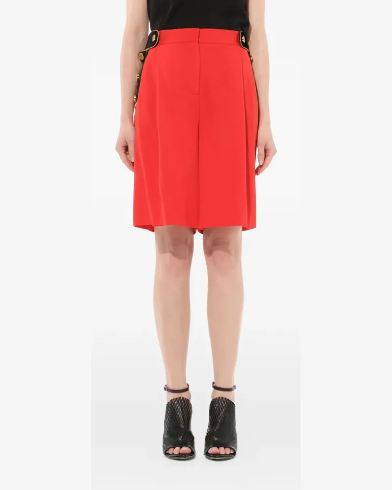 Givenchy Geknöpfte Shorts mit Samtbesatz - Rot Rot