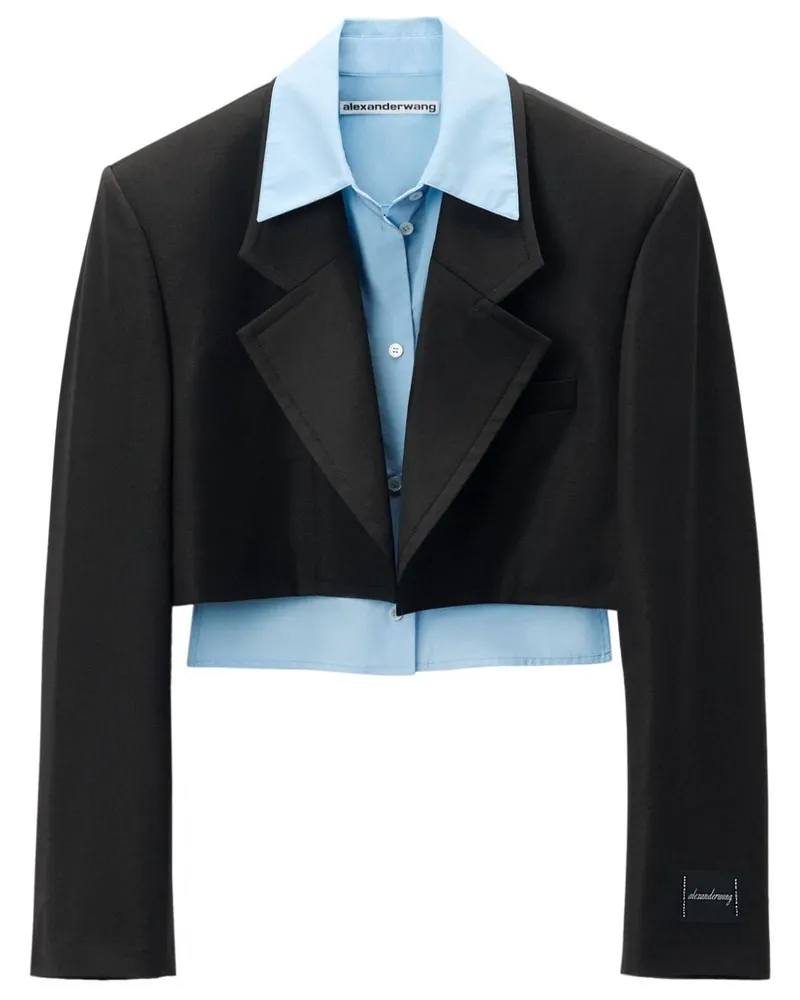 Alexander Wang Cropped-Blazer - Schwarz Schwarz