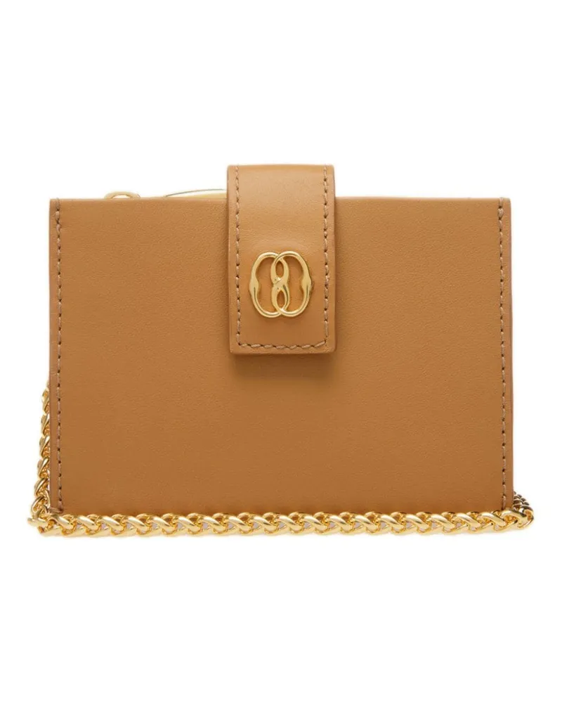 Bally Portemonnaie mit Logo-Schild - Nude Nude