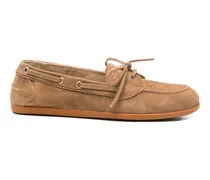 Marina Segelschuhe aus Wildleder - Braun