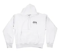 logo drawstring hoodie - Grau