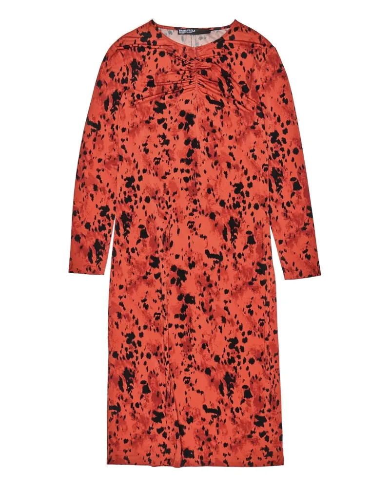 BIMBA Y LOLA Midikleid mit Print - Orange Orange