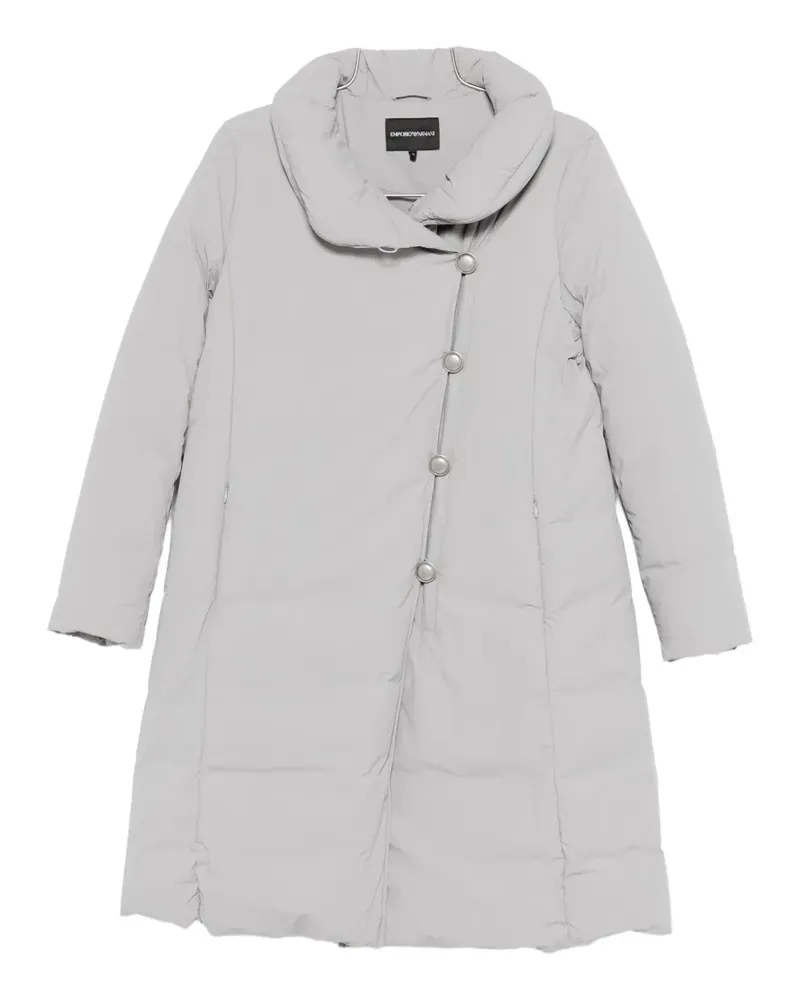 Emporio Armani off-centre padded coat - Grau Grau