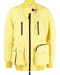 Stella McCartney Bomberjacke mit Logo-Patch Gelb