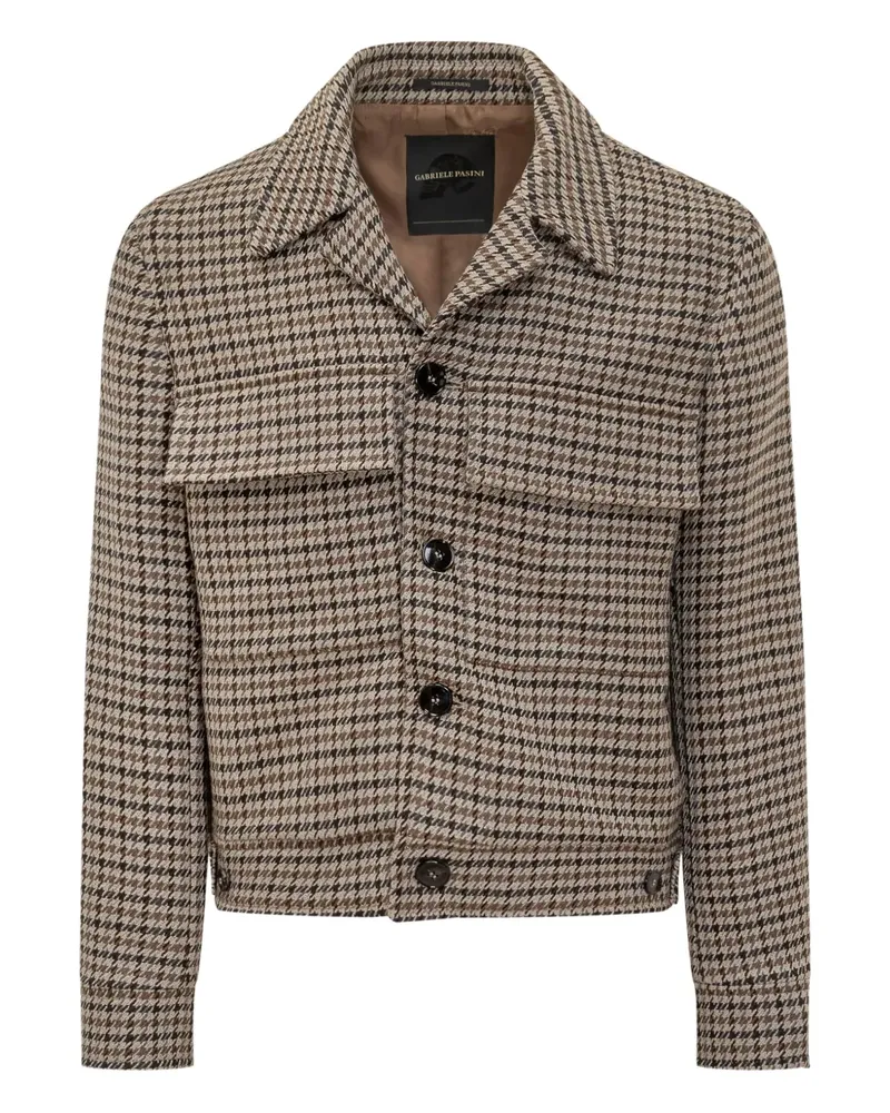 Gabriele Pasini houndstooth jacket - Braun Braun