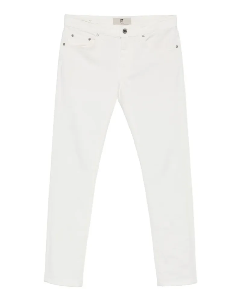 PT TORINO logo-patch slim jeans - Weiß Weiß