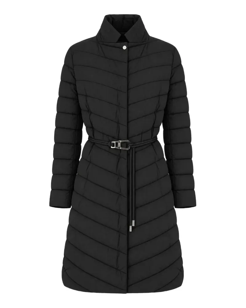 MOORER belted quilted jacket - Schwarz Schwarz