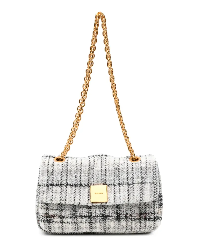 Missoni Karierte Caperdoni Schultertasche - Weiß Weiß
