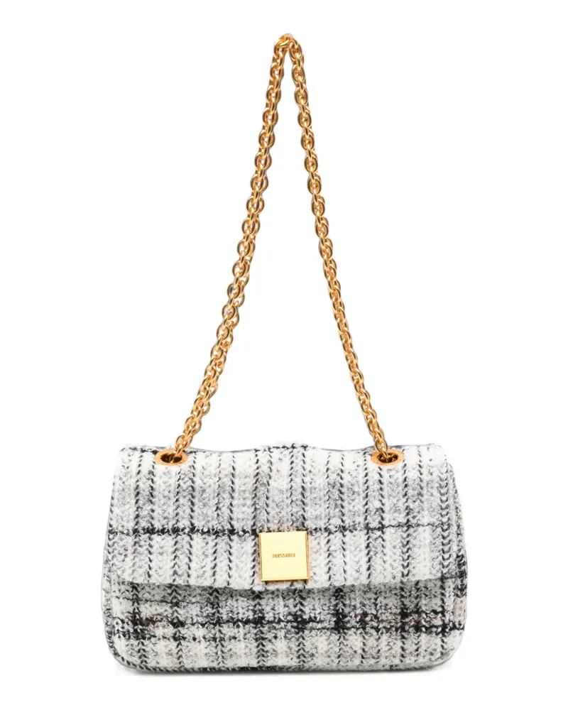 Missoni Karierte Caperdoni Schultertasche - Weiß Weiß