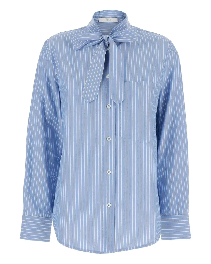 TELA Gestreiftes Hemd - Blau Blau