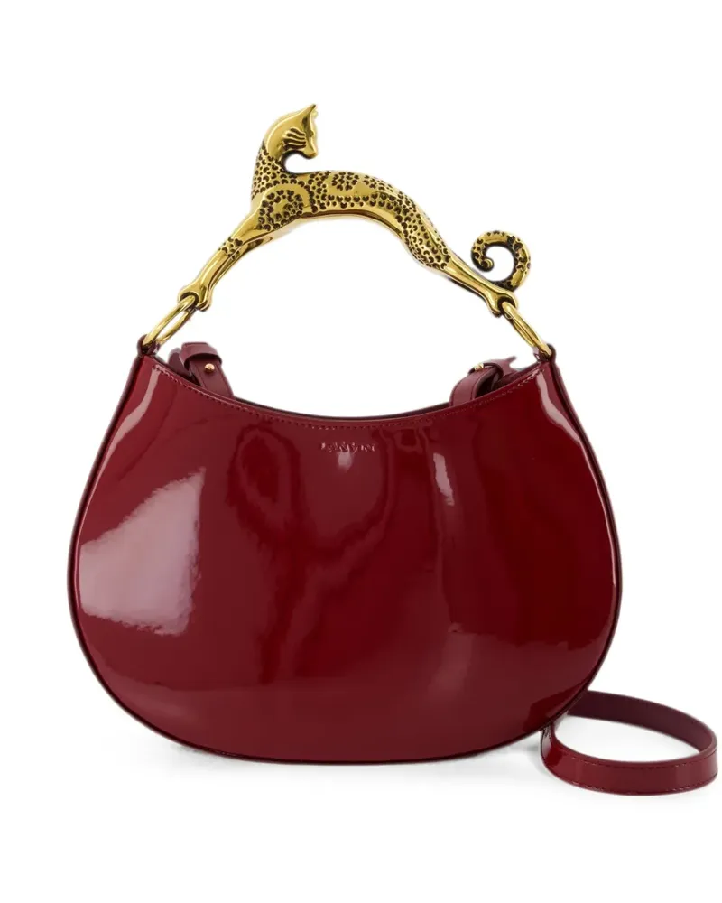 Lanvin Cat Poignée patent leather crossbody bag - Rot Rot