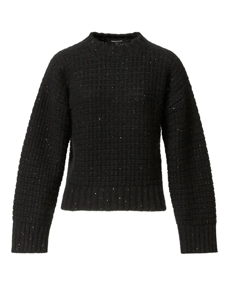 Fabiana Filippi sequin-embellished sweater - Schwarz Schwarz