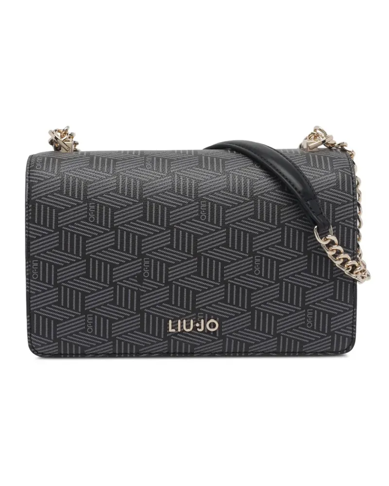 Liu Jo Schultertasche mit geometrischem Muster - Schwarz Schwarz