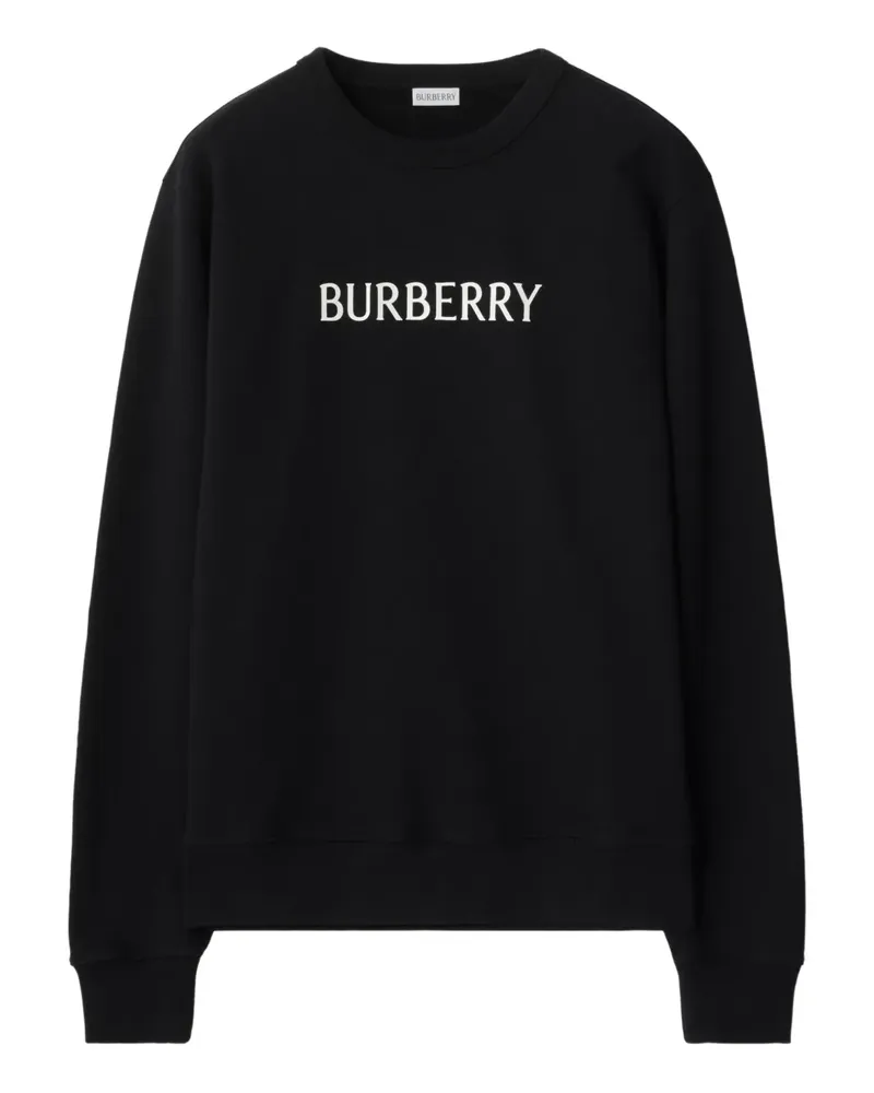 Burberry logo cotton sweatshirt - Schwarz Schwarz
