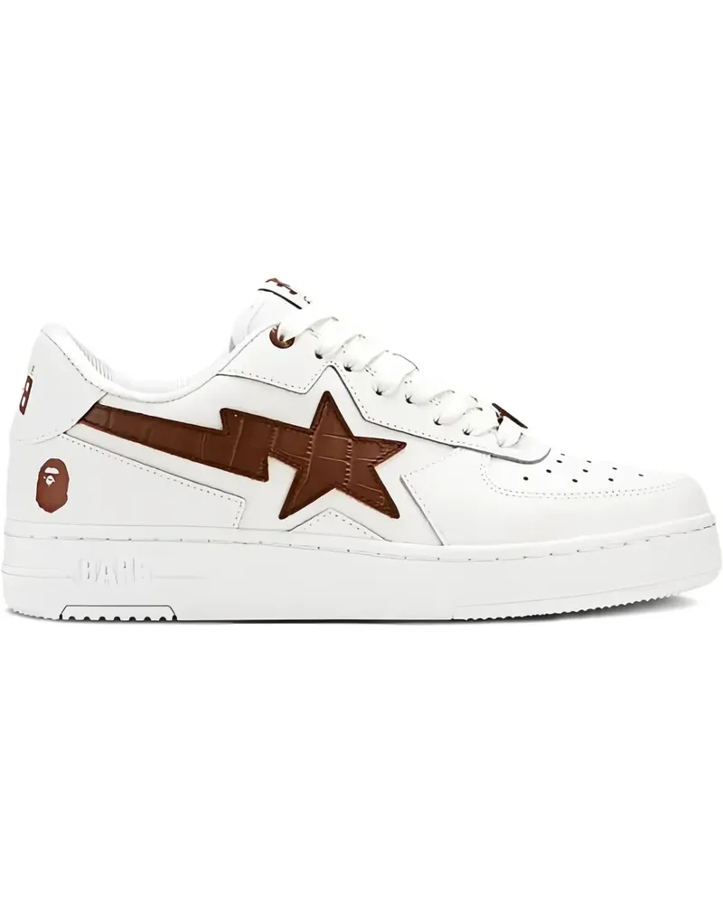 BAPE Bapesta Icon M2 "Croc Pack - White / Brown" Sneakers - Weiß Weiß