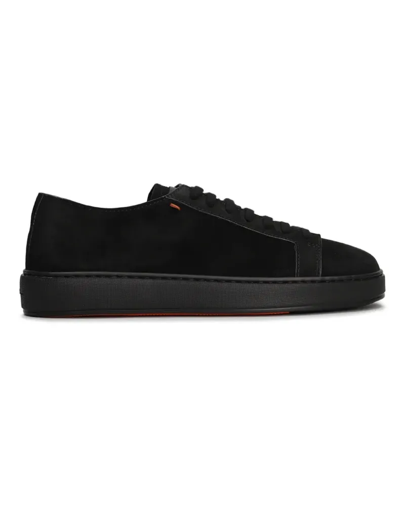 Santoni Sneakers mit Schnürung - Schwarz Schwarz