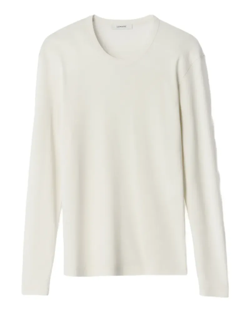Christophe Lemaire rib long-sleeve top in jersey - Nude Nude