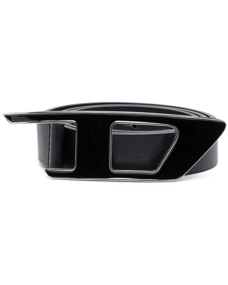 Diesel B-Dlogo II Gürtel aus Leder - Schwarz Schwarz