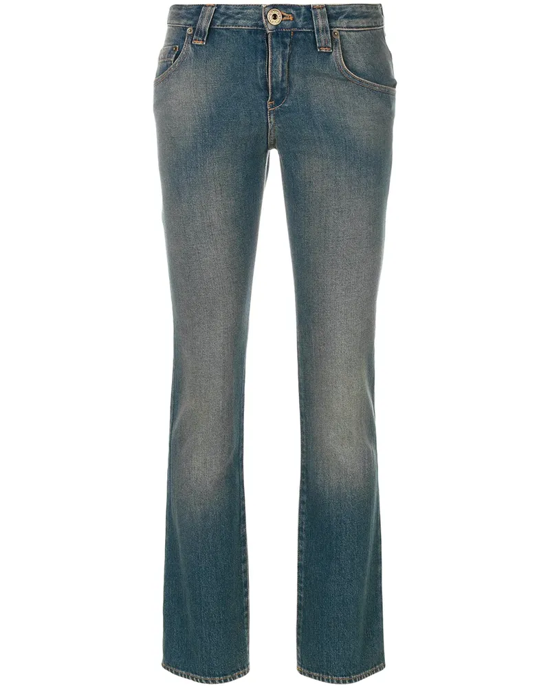 Chloé Gerade Cropped-Jeans - Blau Blau