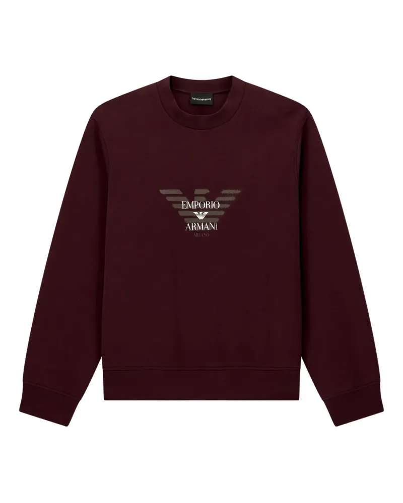 Emporio Armani Sweatshirt mit Logo-Print - Rot Rot