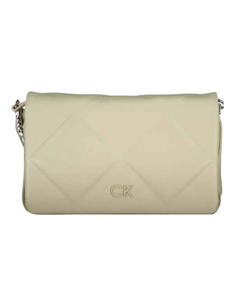 Calvin Klein quilted logo-plaque shoulder-bag - Nude Nude