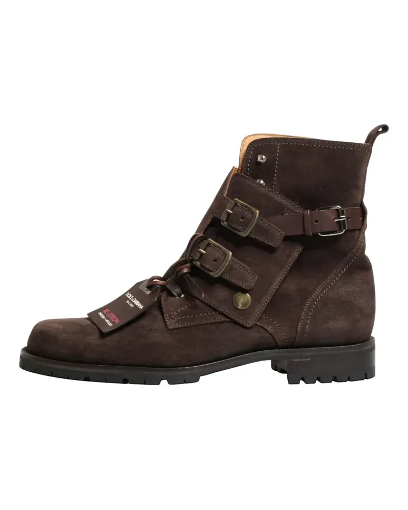 Dolce & Gabbana Knöchelhohe Wildlederstiefel - Braun Braun