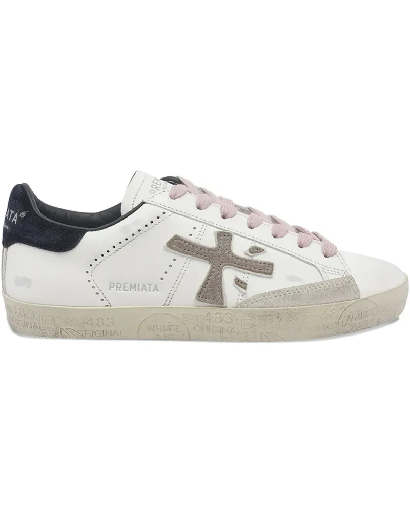 Premiata StevenD 7602 logo sneakers - Weiß Weiß