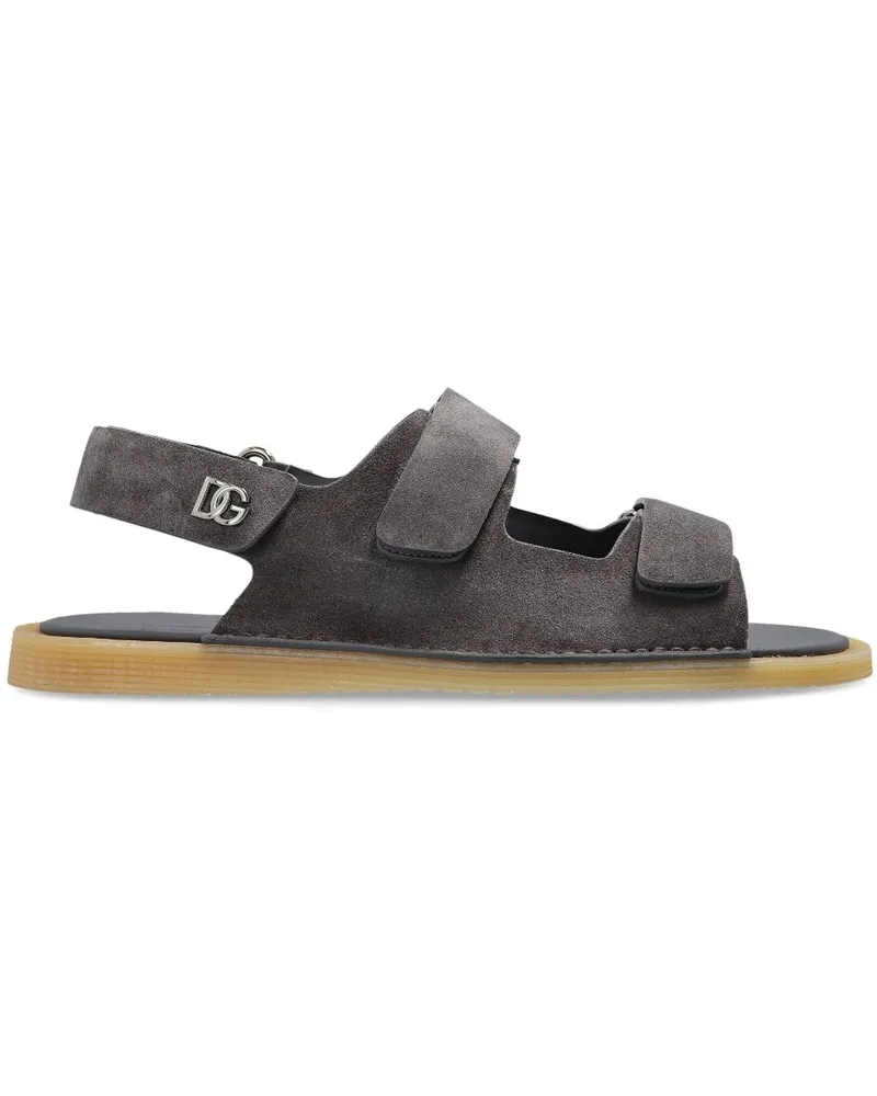 Dolce & Gabbana Sandalen mit Klettverschluss - Grau Grau