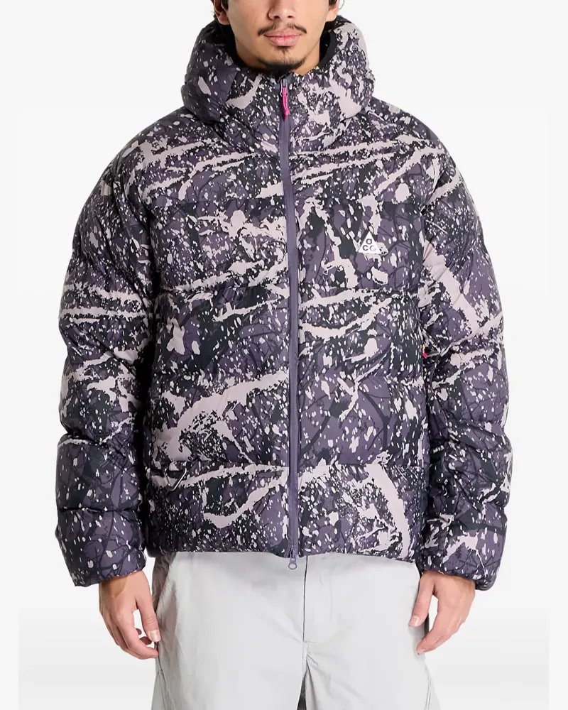 Nike Wattierte ACG Lunar Lake Jacke mit Print - Violett Violett