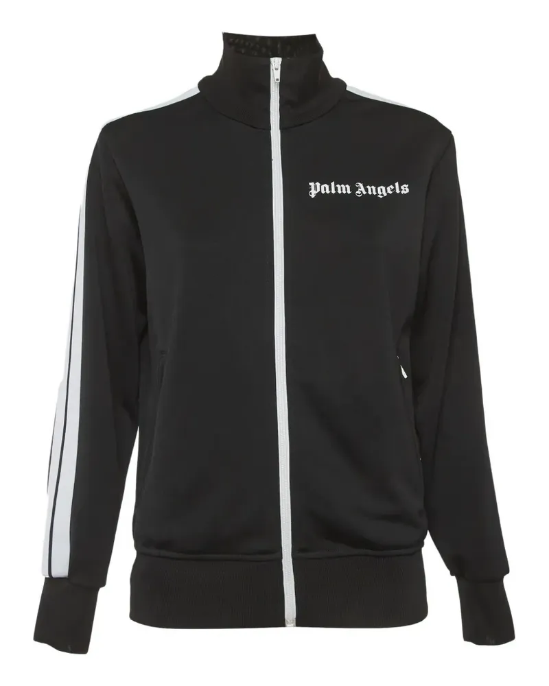 Palm Angels logo print side-stripe track jacket - Schwarz Schwarz