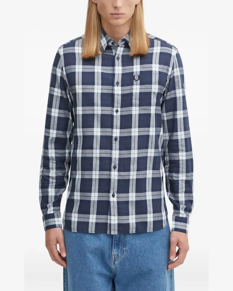 Fred Perry Hemd mit Karomuster - Blau Blau