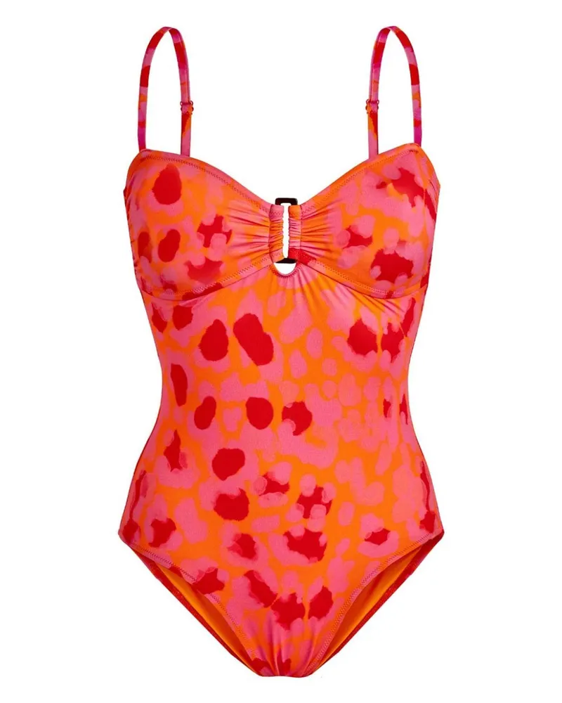 Vilebrequin Lucette Badeanzug mit abstraktem Print - Rosa Rosa
