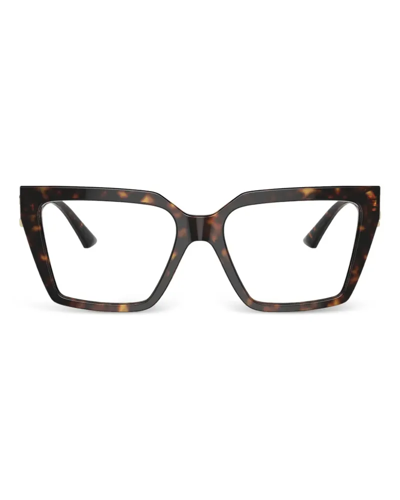Jimmy Choo geometric logo glasses - Braun Braun
