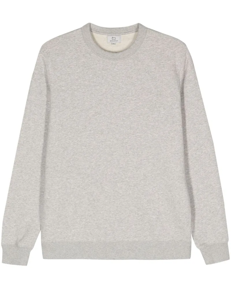 Woolrich Sweatshirt mit Logo-Stickerei - Grau Grau