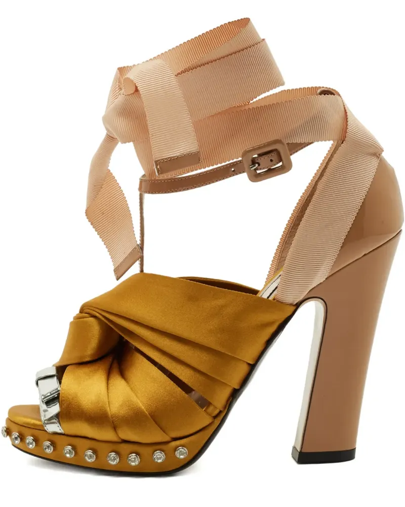 N° 21 peep-toe sandals - Nude Nude