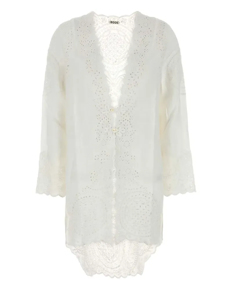 BODE Belvoir Bluse aus Leinen - Weiß Weiß