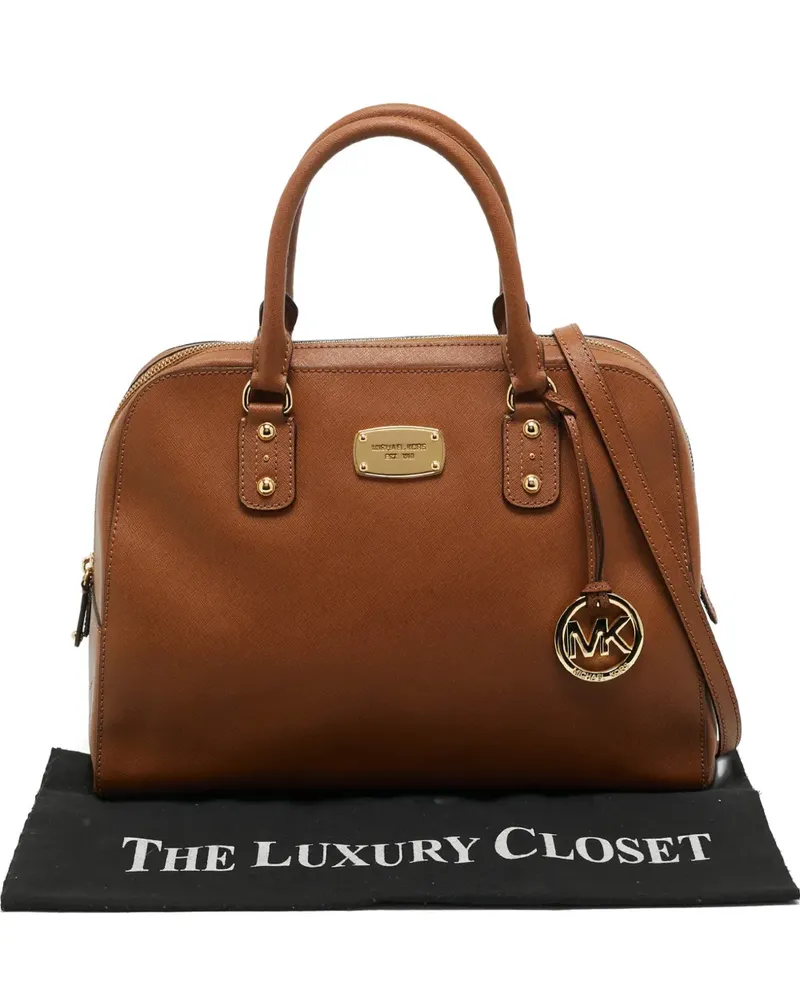 Michael Kors Sandrine Satchel-Tote Bag - Braun Braun