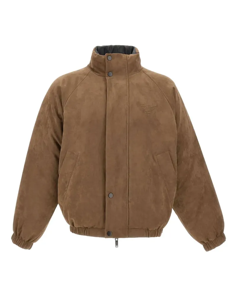 Emporio Armani Wendbare Bomberjacke mit Raglanärmel - Braun Braun