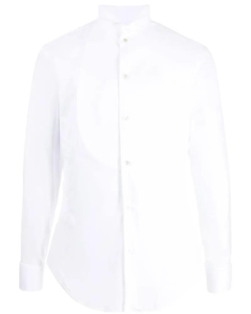 Giorgio Armani Langärmeliges Hemd - Weiß Weiß
