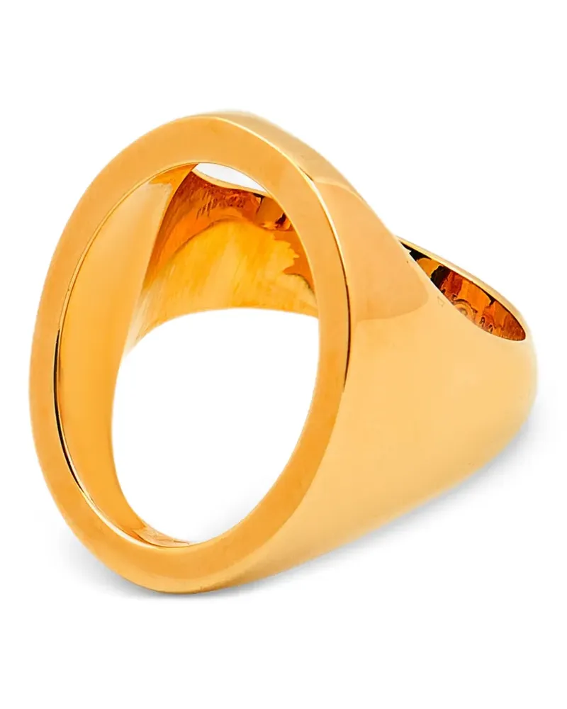 Maison Margiela Chevalière cut-out signet ring - Gold Gold
