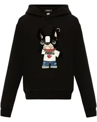 Dsquared2 Hoodie mit grafischem Print Schwarz