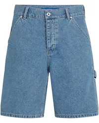 Karl Lagerfeld Utility Jeans-Shorts aus Bio-Baumwolle Blau