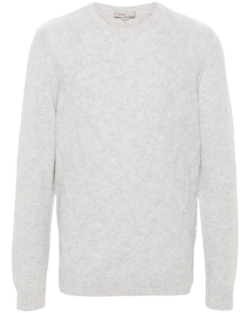 Herno Melierter Pullover aus Kaschmir - Grau Grau