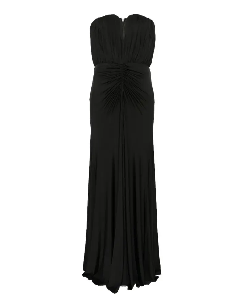 Self-Portrait black jersey bandeau maxi dress - Schwarz Schwarz