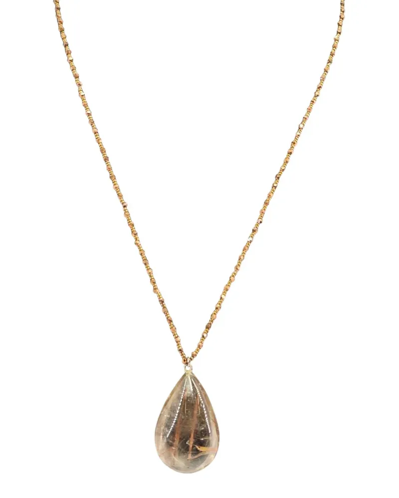 Madison rutilated quartz beaded necklace - Rot Rot