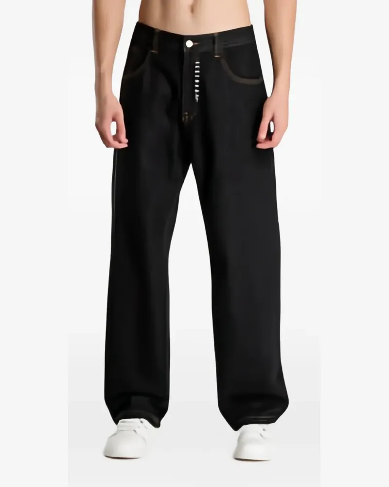 Billionaire Boys Club embroidered Double Scoop jeans - Schwarz Schwarz