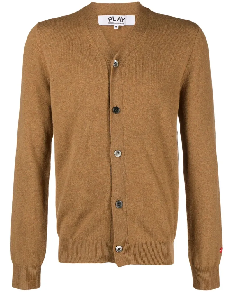 Comme des Garçons Cardigan mit V-Ausschnitt - Braun Braun