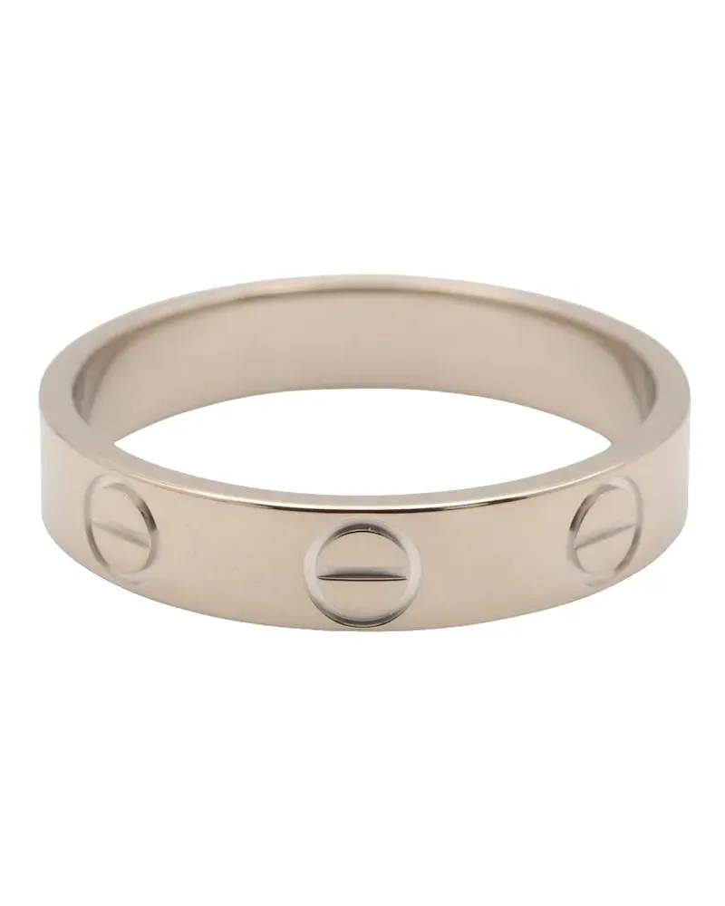 Cartier 2010-2025 kleiner 18kt Love Weißgoldring - Silber Silber