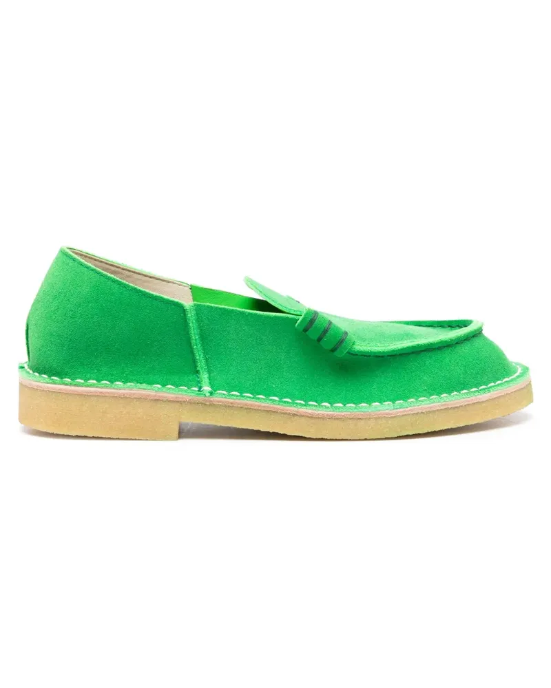 Hender Scheme Dean Segelschuhe aus Wildleder - Grün Grün